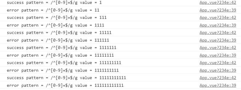 正则表达式的全局搜索标志g导致表单验证反复成功失败