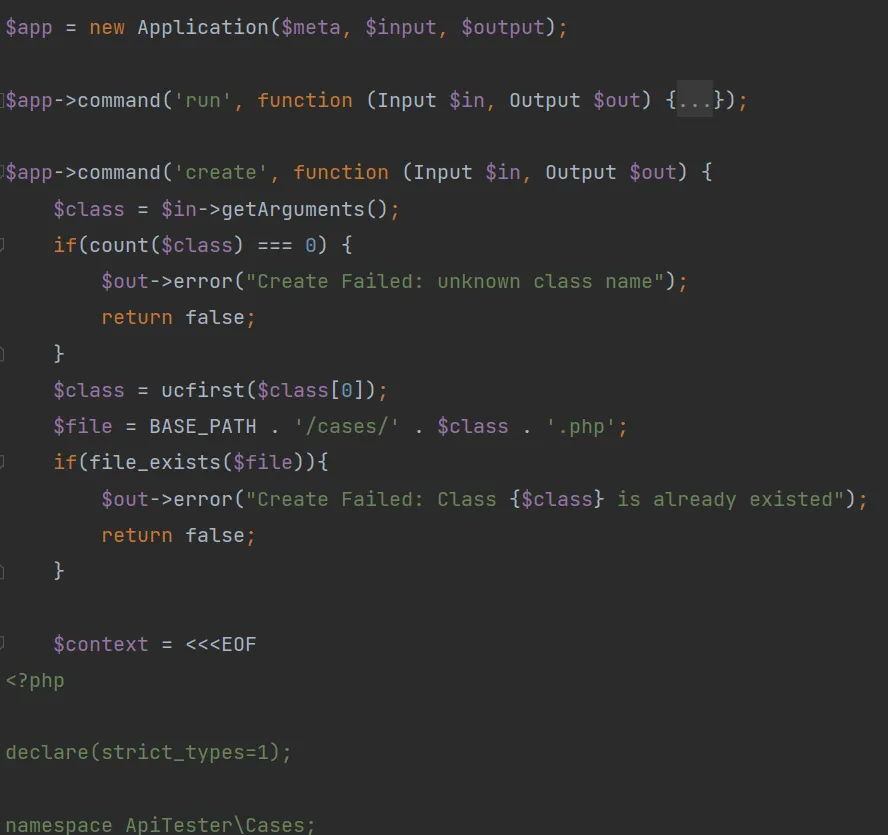 支持通过脚手架创建测试类文件