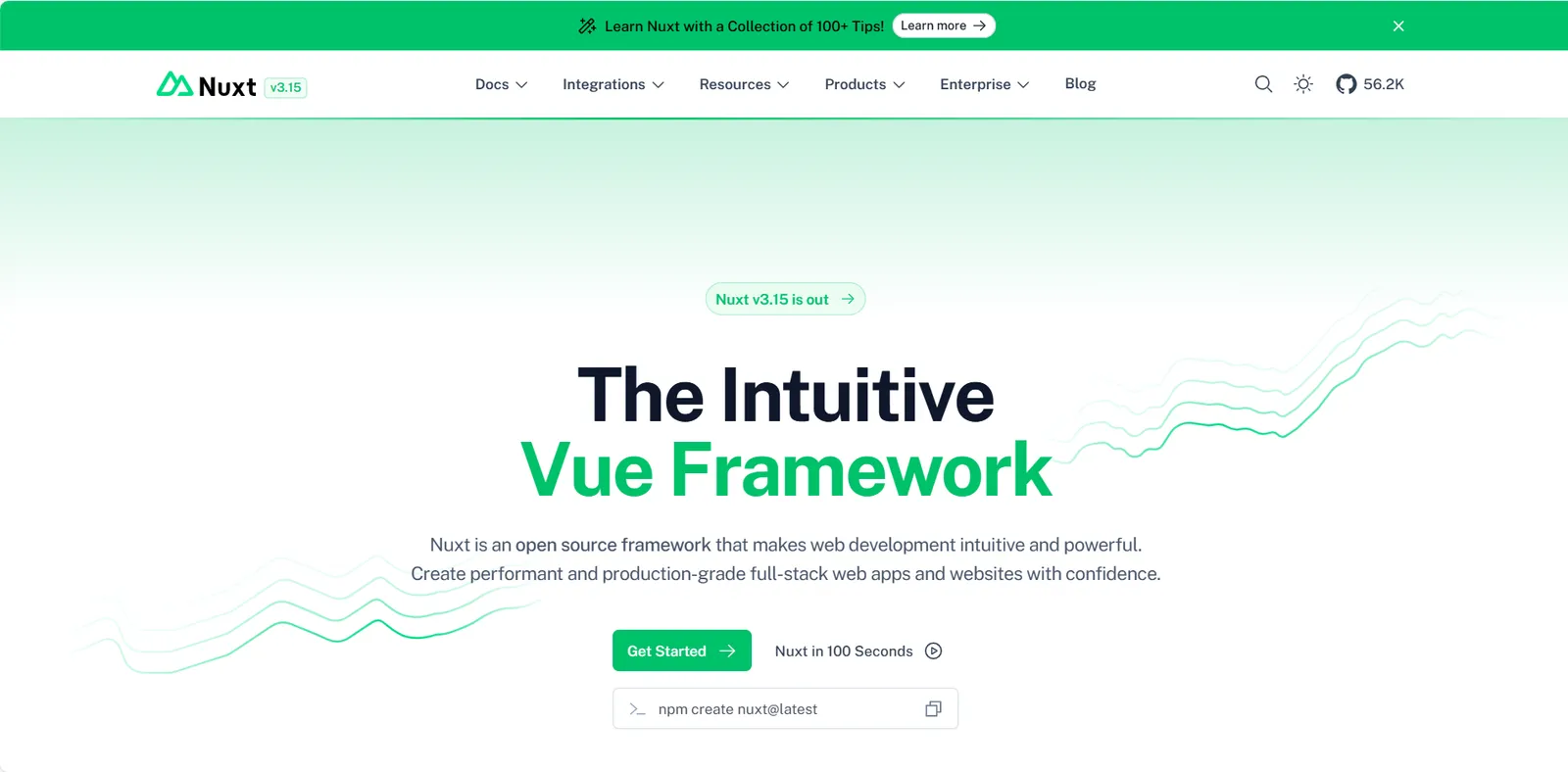 感觉Nuxt就像PHP里的ThinkPHP框架，约定大于配置，使用足够方便