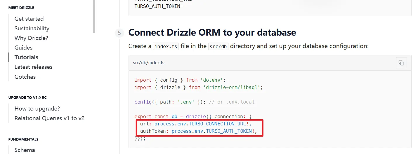 指引中只有 url 和 authToken 两个参数