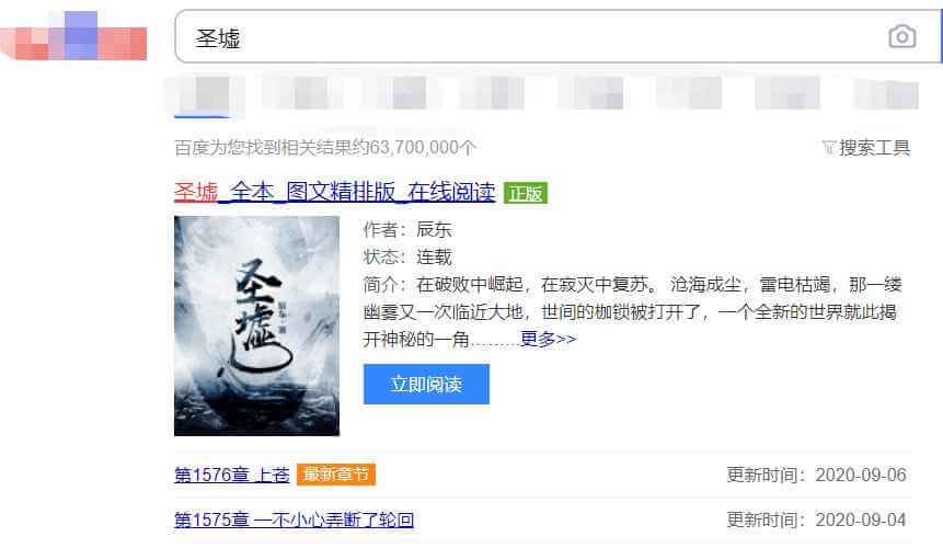 搜索引擎的结果