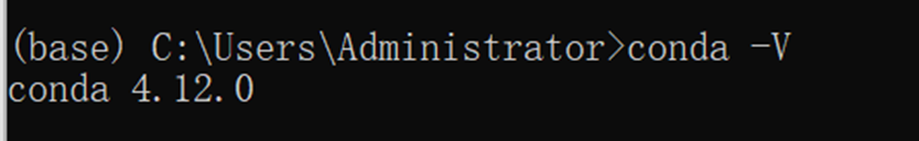 显示conda版本，那就对了